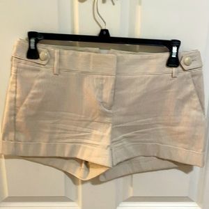 Express dressy short, khaki stripe, size 8